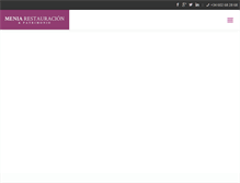 Tablet Screenshot of meniarestauracion.com